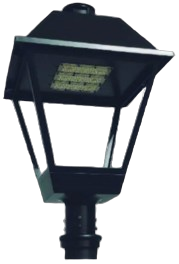 Luminario LED Solar All in one Farol Estilo Colonial