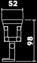 Luminario LED Proyector sobreponer lineal Wallwasher Medidas