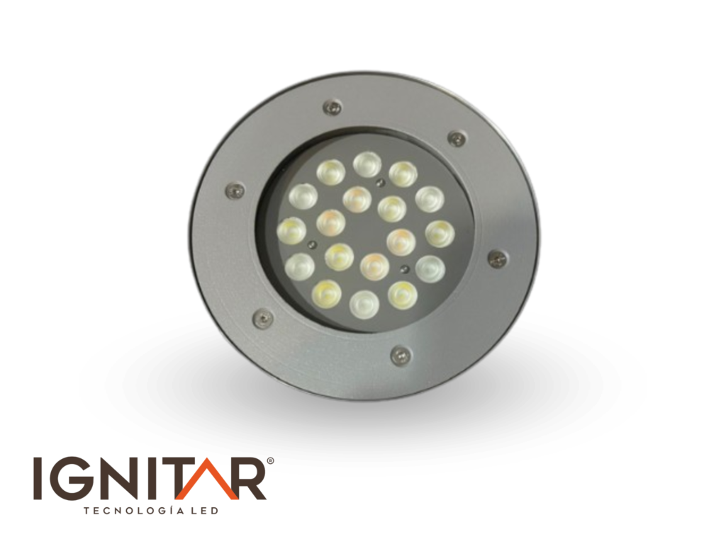 Luminario LED Empotrado de Piso RGB - DMX